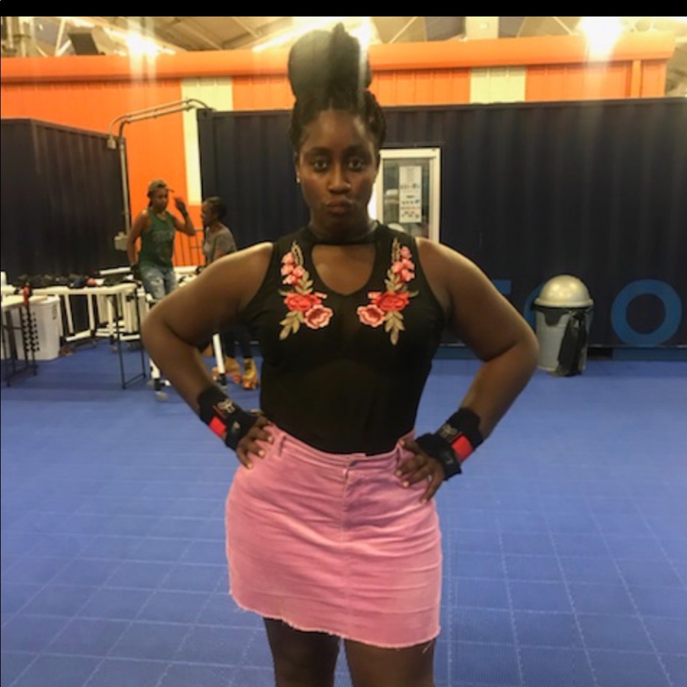 Plus size mini skirt